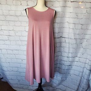 Panhandle Knit Tank Dress, Small, Pink